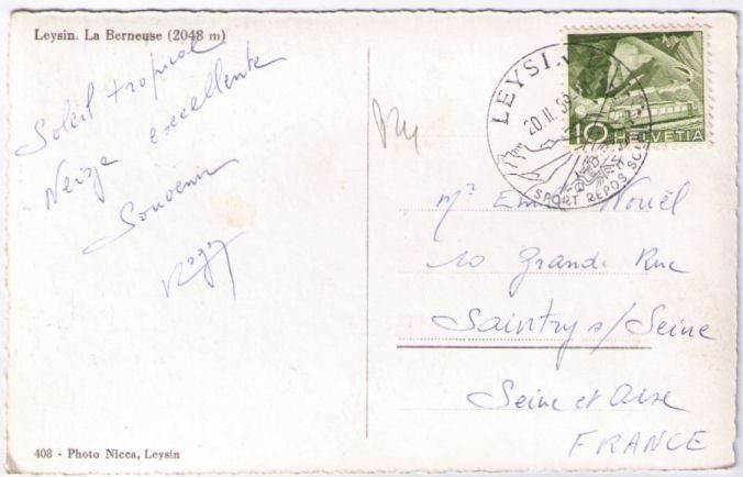Cartoline postali: Leysin – Usato da Binningen venduto da Mountainrider 1
