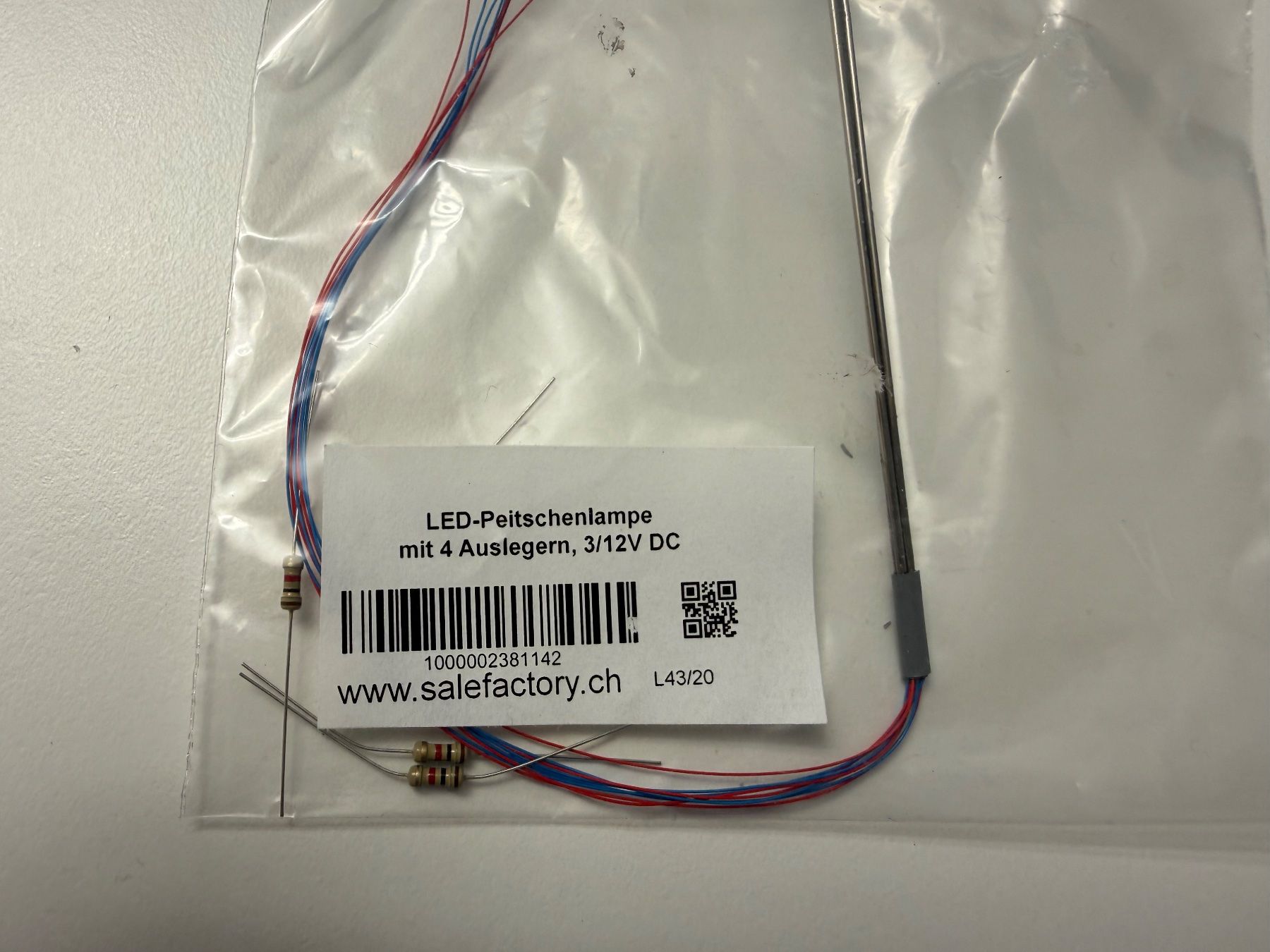 Modelleisenbahnen: 4fach Peitschenleuchte LED 11cm / HO – Neu (gemäss Beschreibung) aus Jonschwil von sutfra12 2