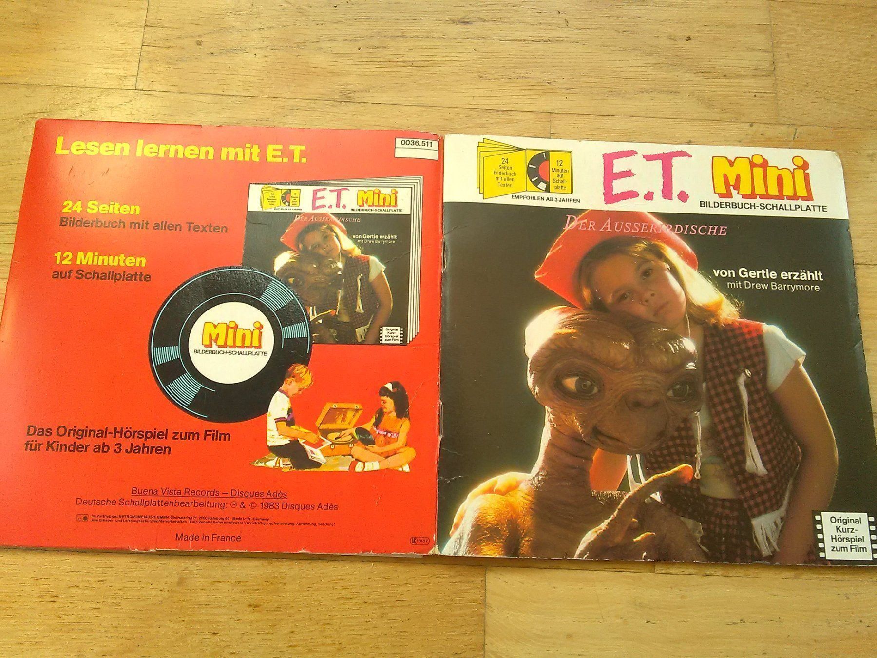 Schallplatten: E.T. Mini Bilderbuch-Schallplatte  '1983 – Gebraucht aus St. Gallen von elk2021 1