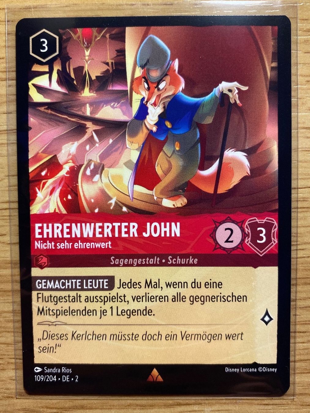 Disney Cartes à collectionner: Ehrenwerter John 109 DE Disney Lorcana 2 – Neuf (Voir description) à Rafz par SaintCruz