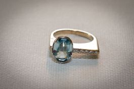 Ring 750 Weissgold mit Brillanten
