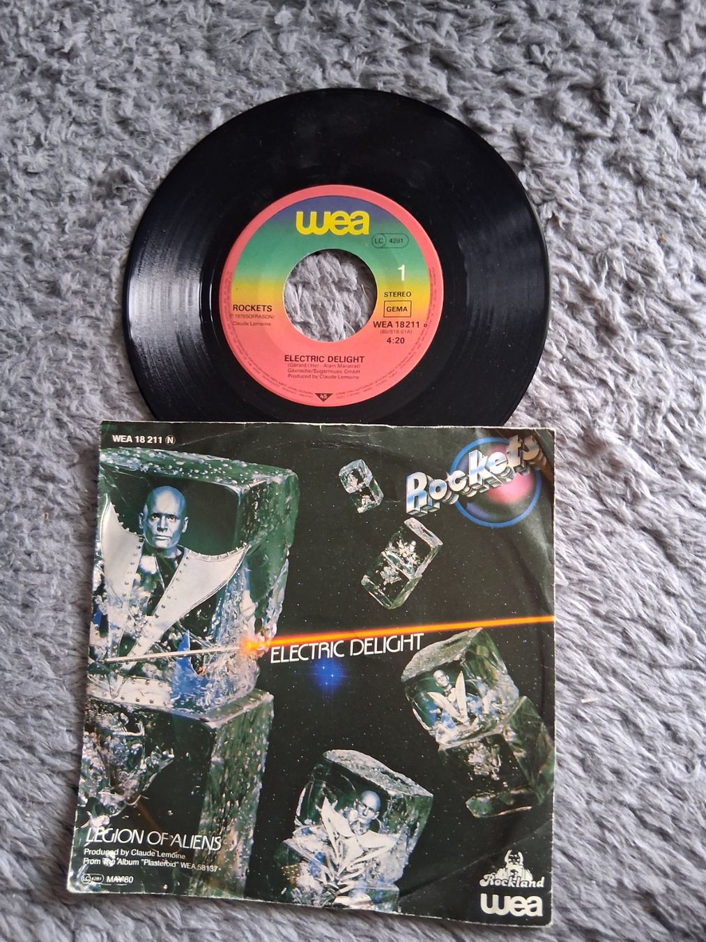 Dischi in vinile: ROCKETS       ELECTRIC DELIGHT      7NER SINGLE – Usato da Wetzikon ZH venduto da Ramones01