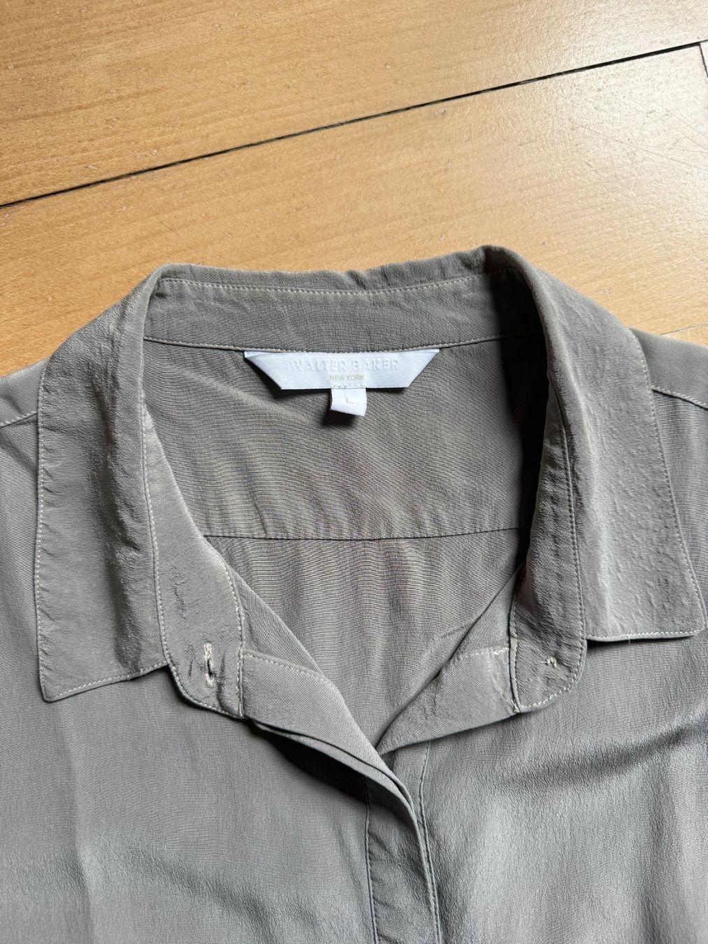 Camicette: WALTER BAKER - Seidenbluse taupe fliessend L – Usato da Zürich venduto da Diazaio 3