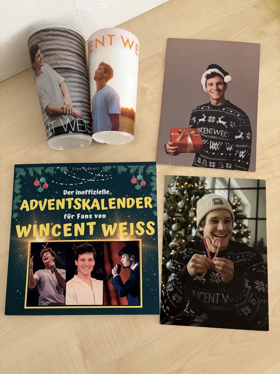 Libri: Wincent Weiss Adventskalender, Becher, Karten! – Usato da Kaisten venduto da r_w