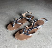 Sandales argentées, taille 41, Anne Field