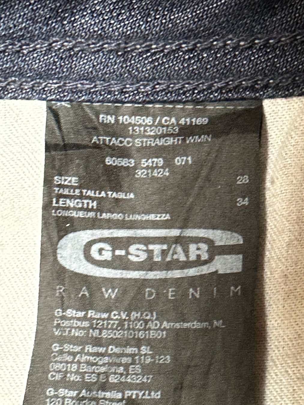 G-Star Jeans: G-Star Jeans Attac Straight 28/34 – Nuovo (secondo la descrizione) da Gümmenen venduto da FelizitasHermann 4