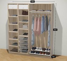 IKEA PAX Kleiderschrank  200 × 66 × 238 cm