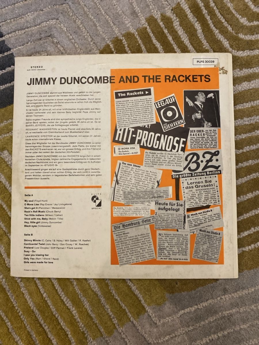 Dischi in vinile: Jimmy and the Rackets LP gebraucht – Usato da Zürich venduto da alt-eisen 1