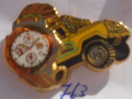 1 Camel Pin Uhr Auto Form Gelb Selten Sammlerstück(763)