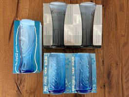 5 schöne Coca-Cola Sammler Gläser - Neu und Originalverpackt