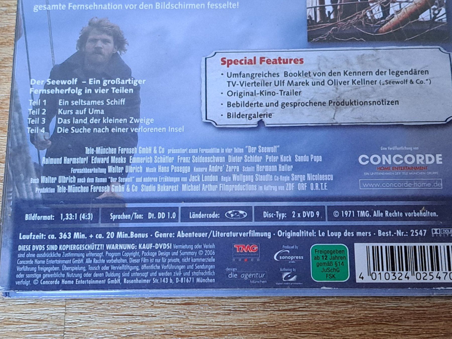 Tutti i DVDs: DVD Der Seewolf mit Raimund Harmstorf, TV-Vierteiler, 2-Disc – Nuovo (secondo la descrizione) da Unterseen venduto da Kanica 5