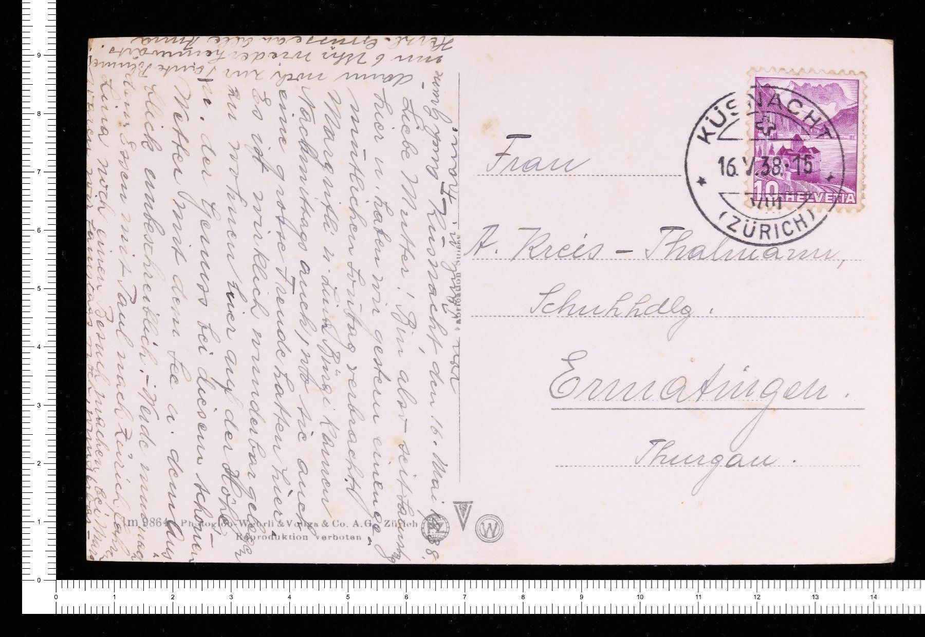 Cartoline postali: Küsnacht – Usato da Riehen venduto da Tignanello1 1