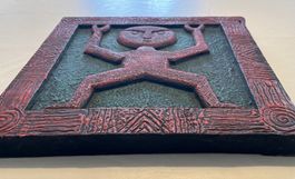 Art tribal sur bois rare – Décoration ethnique murale