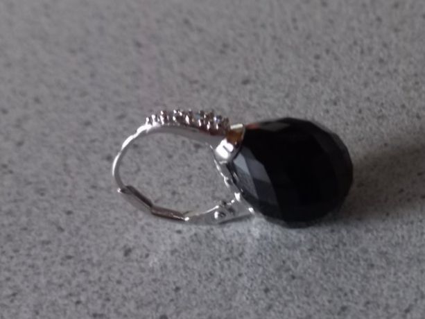 Ohrringe & -stecker: Silber Ohrhänger mit Onyx Stein Silber rohdiniert – Neu und originalverpackt aus Winistorf von acreativ 3