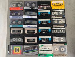 24 Rare Kassetten JVC/Fuji/Denon/RAKS 80er/90er Jahre