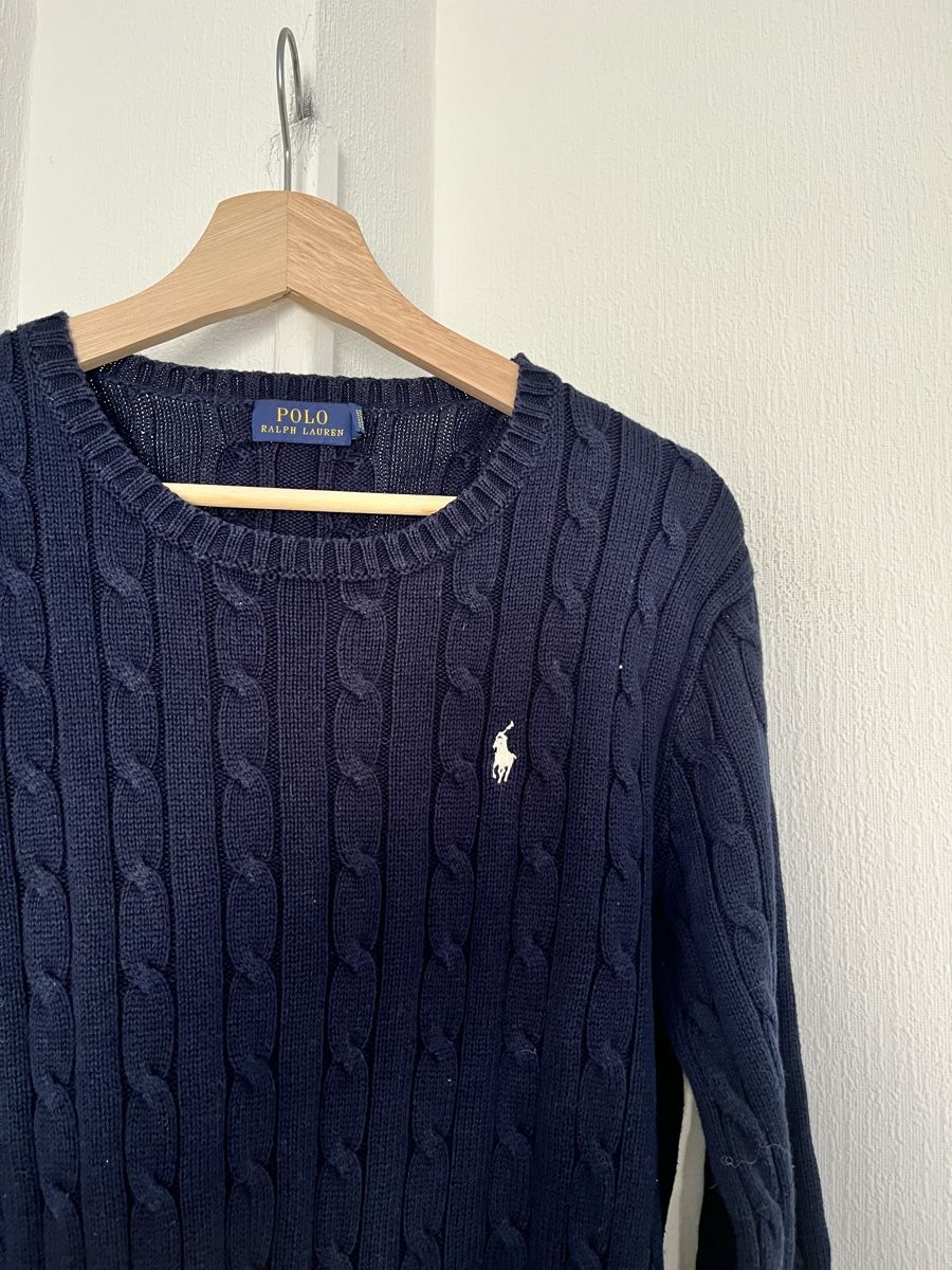 Ralph Lauren Maglioni & Felpe: Polo Ralph Lauren Pullover Cable Knit Navy Size L – Usato da Lausanne venduto da Danash 4
