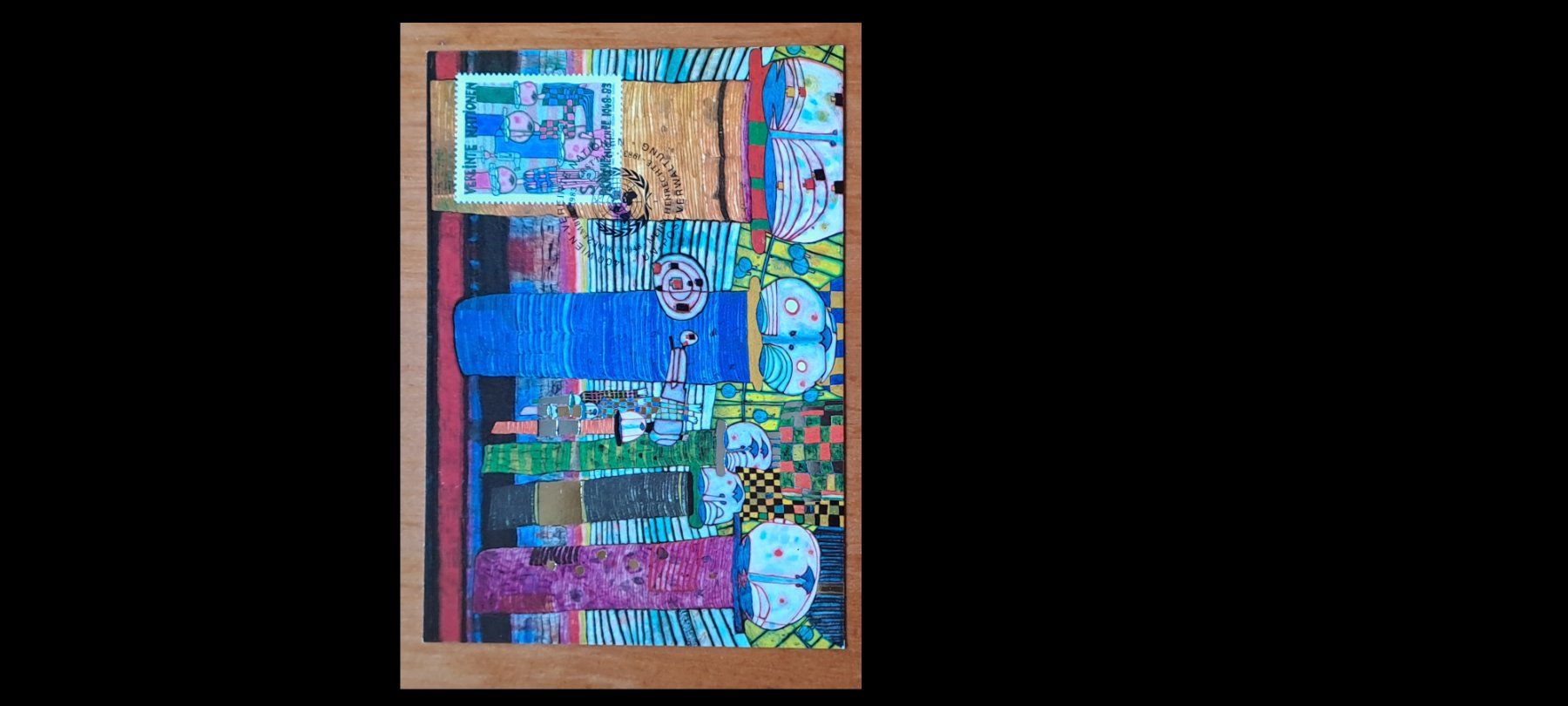 Alle Briefmarken: Maximumkarte Hundertwasser – Gebraucht aus Burgdorf von Droll1