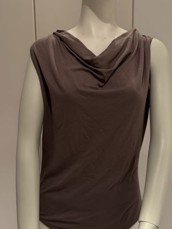 Body brun et aubergine , col arrondi sans manches 40