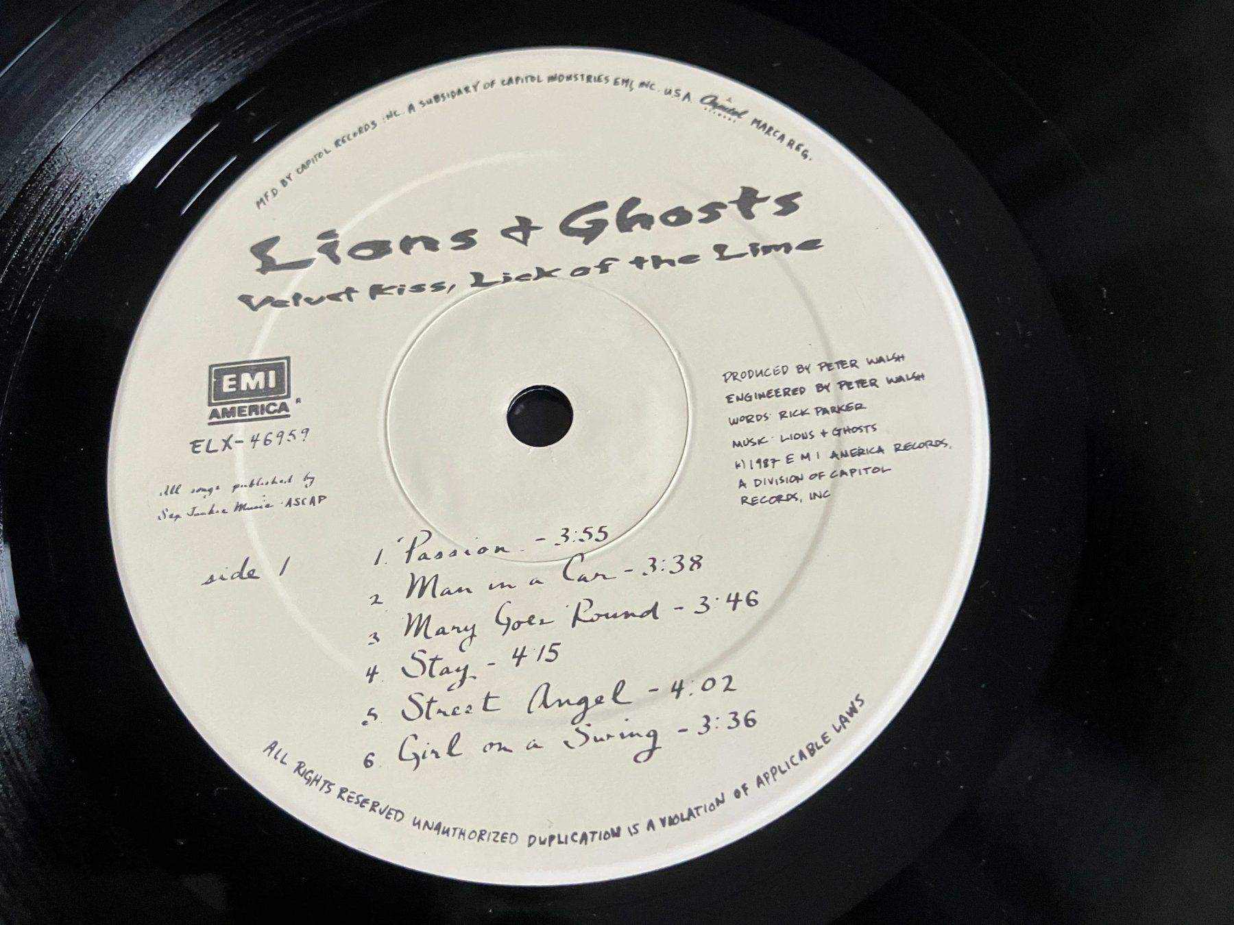 Dischi in vinile: Lions & Ghosts – Usato da Aarwangen venduto da Jukebox3 7