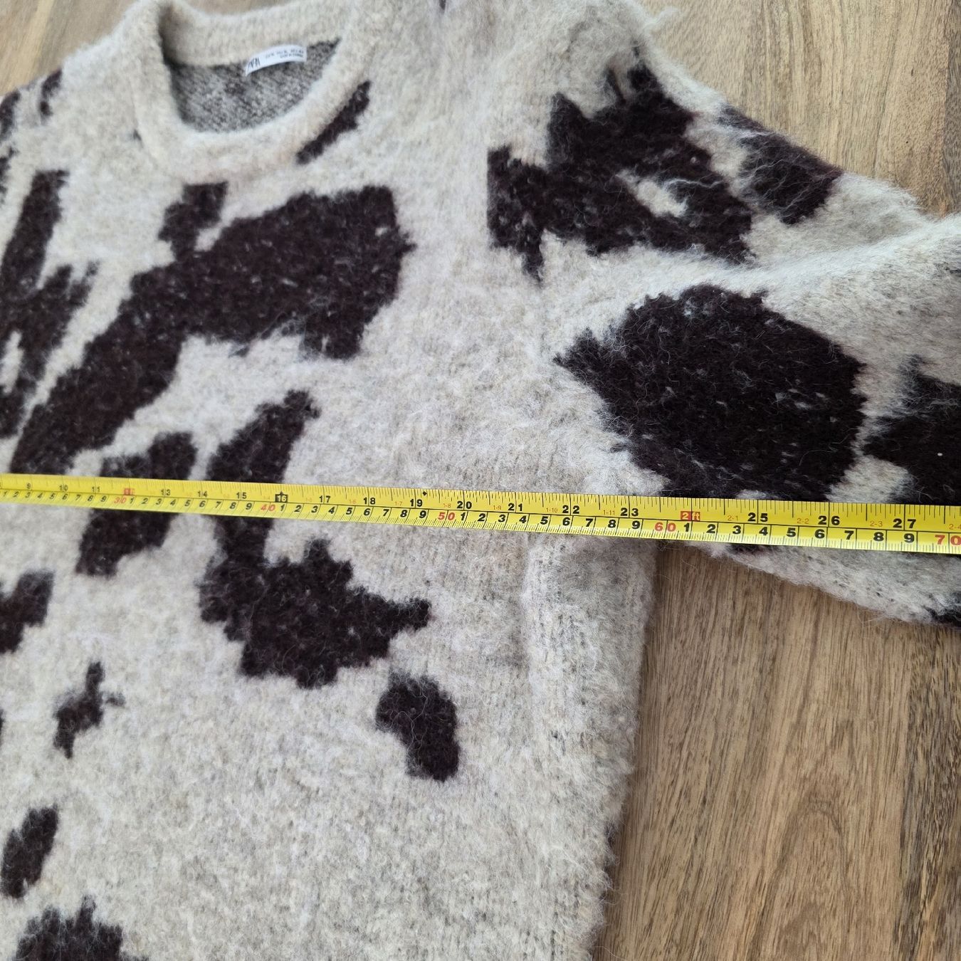 Zara Maglioni & Felpe: Damen Pullover Zara Fleckenmuster beige XL  – Usato da Rheinsulz venduto da Gilea 7