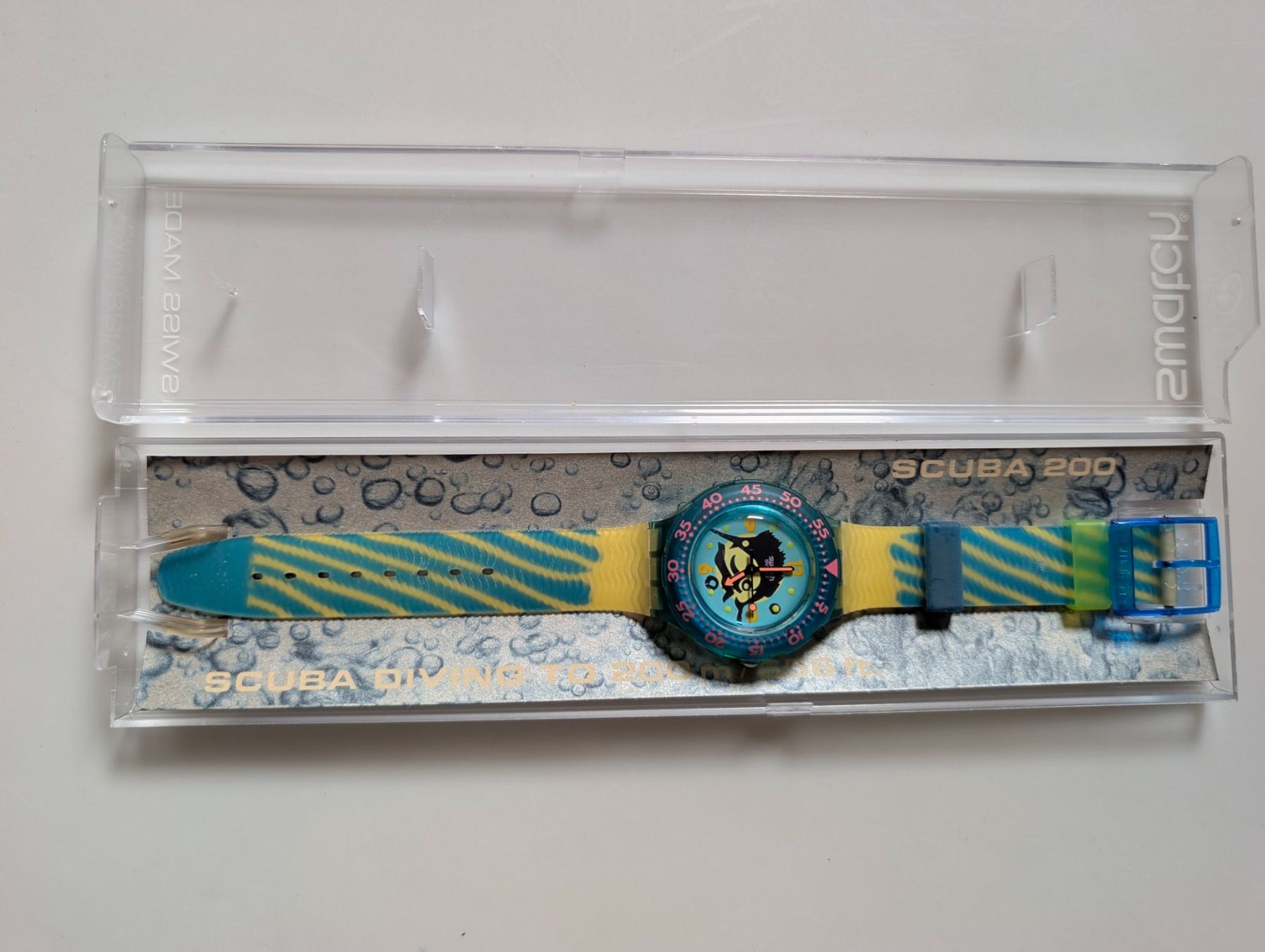 Swatch Orologi: Swatch Scuba SDG101 Sworldfish – Nuovo (secondo la descrizione) da Ettingen venduto da Kartenplanet