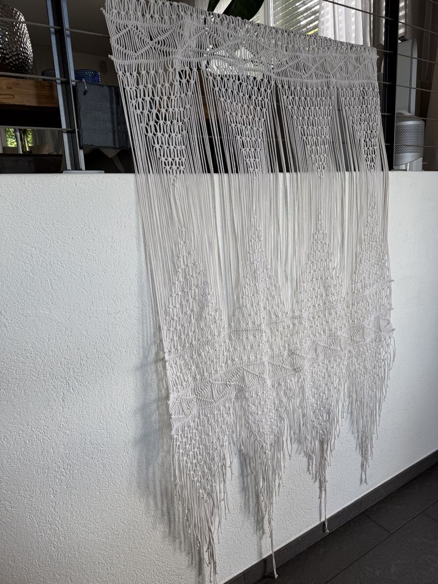 Tende: Makramee Vorhang Baumwolle 180x105cm – Usato da Staufen venduto da Elina08 5