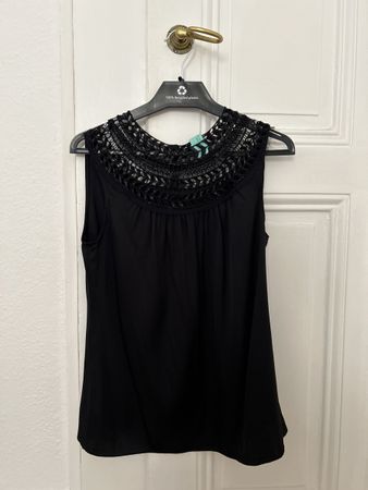 Beaded silk top