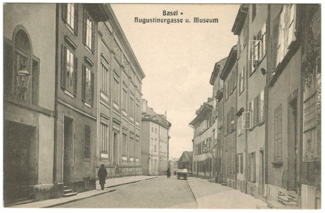 Ansichtskarten: AK Basel, Augustinergasse und Museum – Gebraucht aus Zürich von Tolima194
