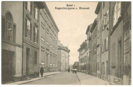 AK Basel, Augustinergasse und Museum