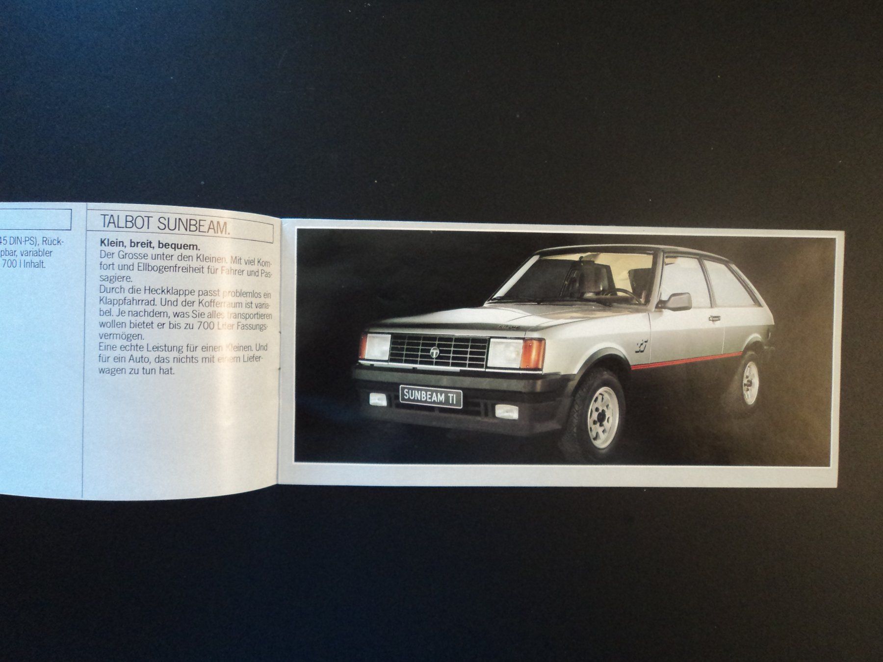 Talbot Documenti: Prospekt Talbot Jahresprogramm 1981 – Usato da Schwarzenburg venduto da modelCARama 2