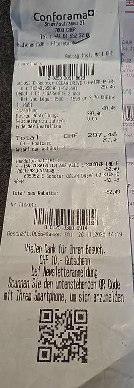 Ocean Drive Kickboard: Ocean Drive E-scooter Kickscooter E9G MAX | 500 W | 50 km – Gebraucht aus Chur von daro1960 3