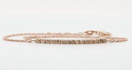 Armband aus 14k Rosegold mit Diamanten