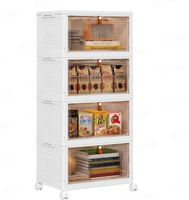 Aufbewahrungsbox mit Deckel 23L 4er Set faltbar