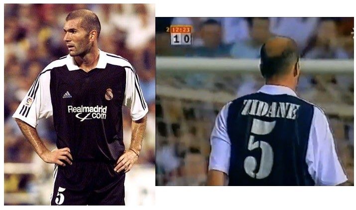 Real Madrid Canottiere & Pantaloni: Original Real Madrid 2001/2002 Zidane – Usato da Windisch venduto da RealJerseys 2