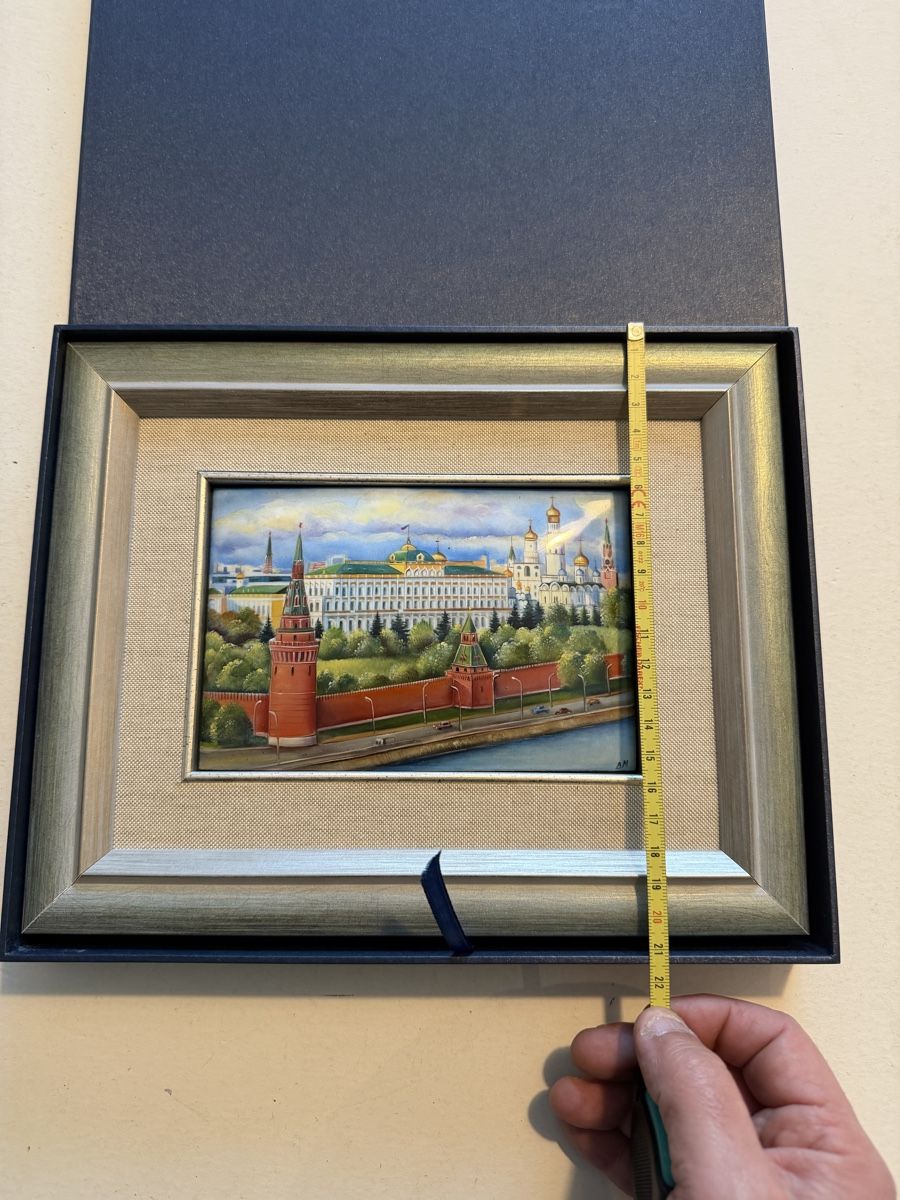 Gemälde: Russian Kremlin Rostov Finift Hand Painted Enamel Ar – Neu (gemäss Beschreibung) aus Genève von sho_67qj 9