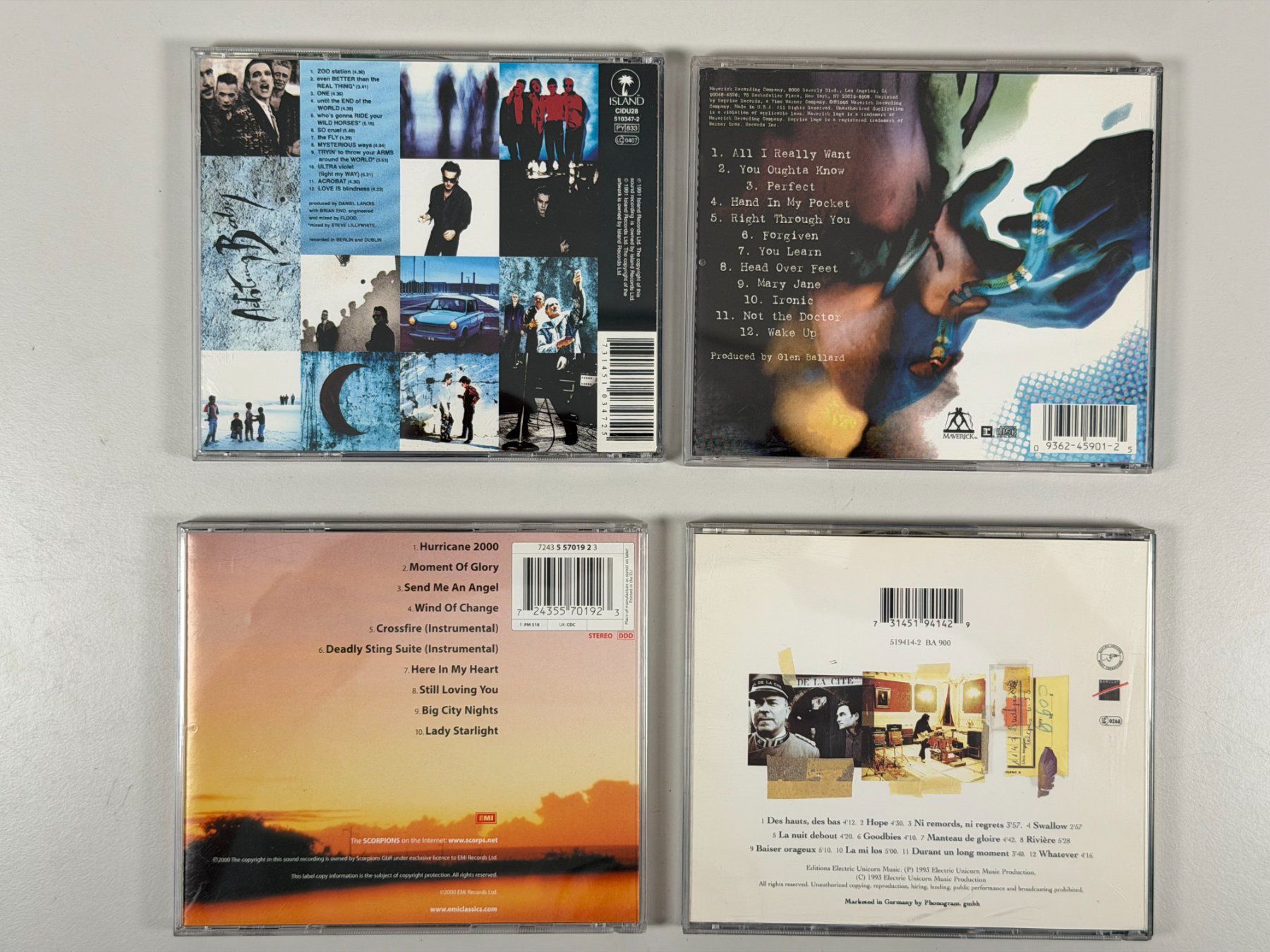CDs: 4 CDs: U2, Alanis Morissette, Scorpions & Stephan Eicher – D'occasion à Winterthur par whg_y7rz 1