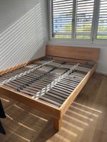 Holzbett Bettgestell Lattenrost Buche Doppelbett 160x200cm