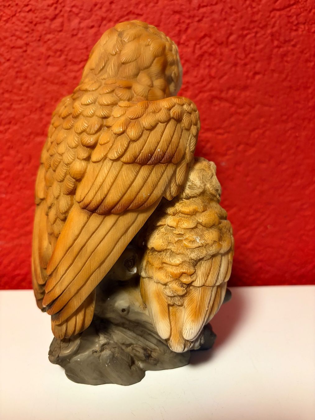 Statuette: Eulen-Figur aus Kunstharz , Mutter mit Baby – Nuovo e nell'imballaggio originale da Zäziwil venduto da Emlea 3