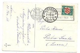 Ansichtskar mit Maschinenst 23.XII.1928 mit Pro Juve Nr. J46