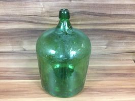 Alte grosse Glasballon Flasche für Deko