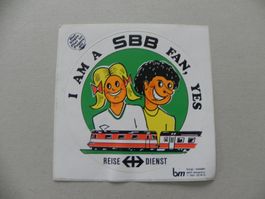 Kleber 40 Jahre alt Schweiz Eisenbahn Bahn Zug Reisedienst