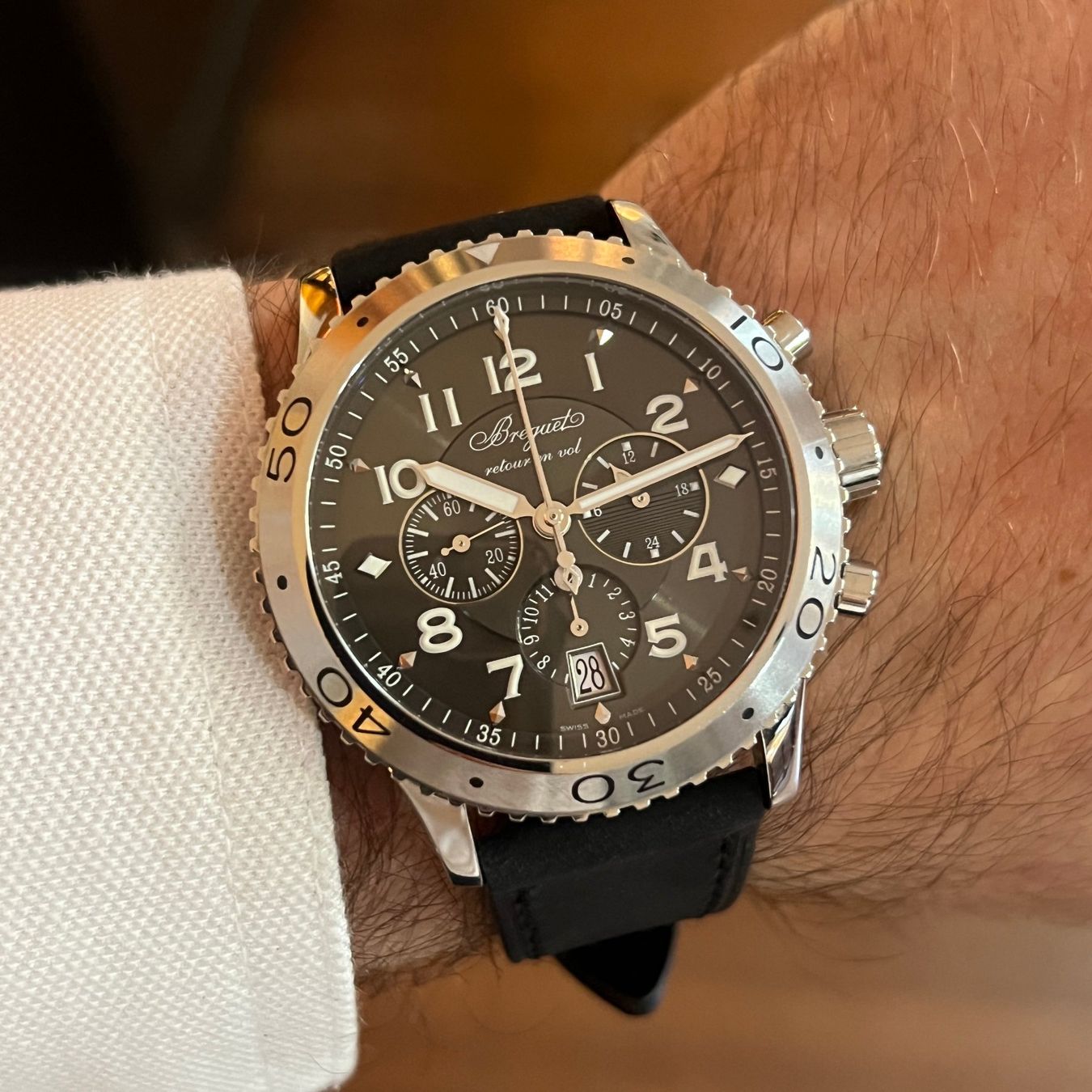 Breguet Orologi: Breguet Type XXI Chronograph Flyback 3810ST/92/9ZU – Usato da Carouge GE venduto da Watchaser 3