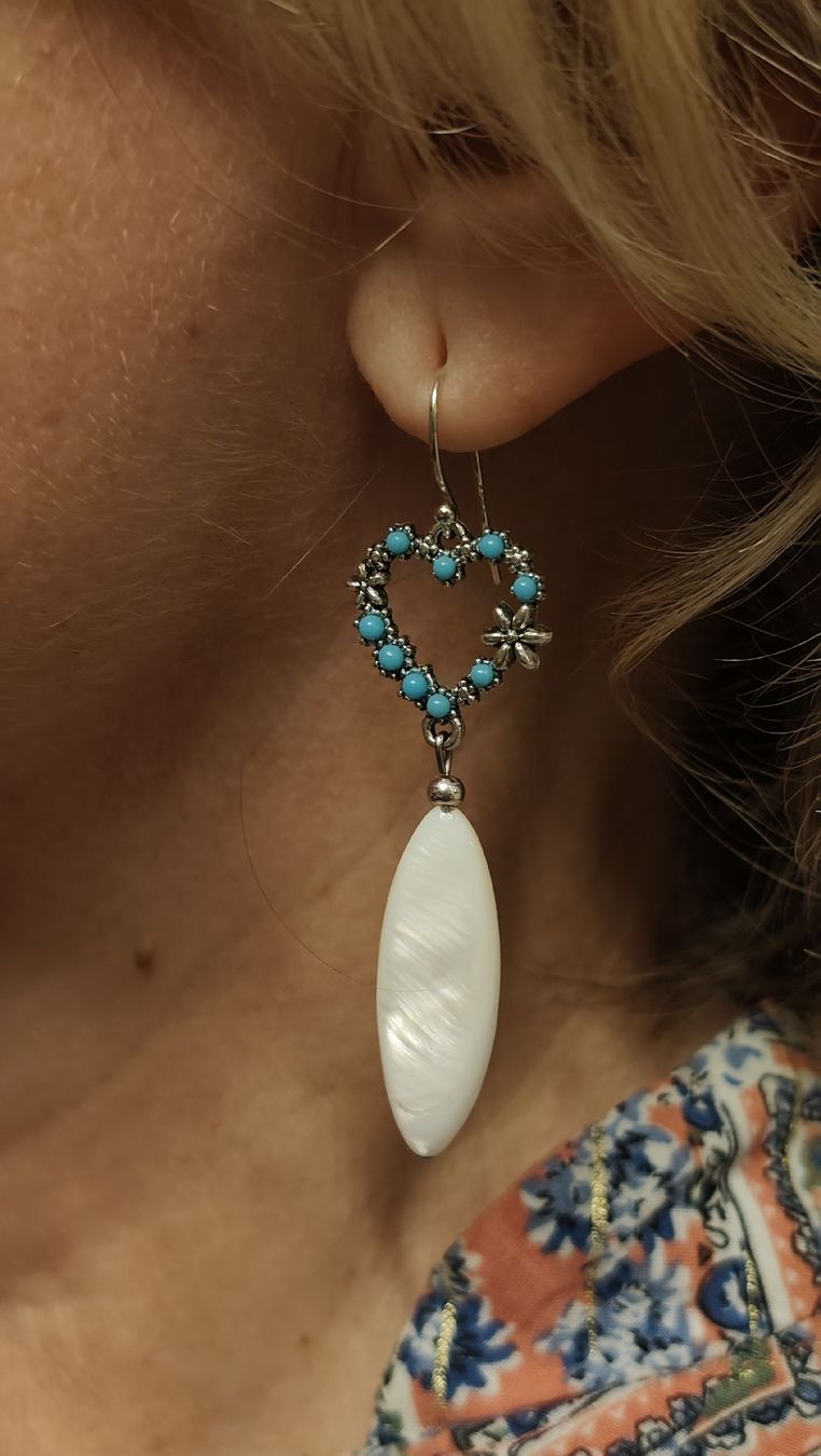 Orecchini pendenti & Orecchini a lobo: Boucles d'oreilles handemade, crochets en argent – Nuovo (secondo la descrizione) da Chardonne venduto da ale_9pgq 1