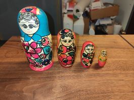 Babuschka Figuren 4er Holz (Q)