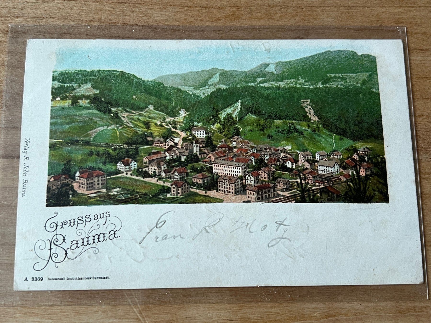 Cartoline postali: Gruss aus Bauma, 1900 – Usato da Stäfa venduto da Hannahsita14