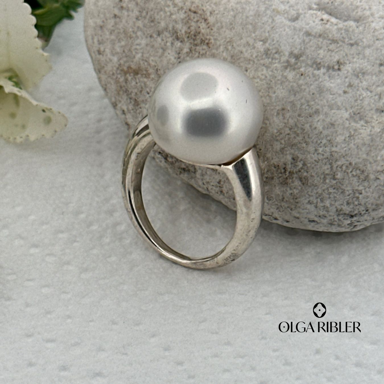 Olga Ribler Anelli: Kunstperle Sterling Silber Ring - Grösse 55 – Nuovo (secondo la descrizione) da Luzern venduto da Schmuckoutlet