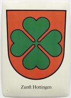 Blechpostkarte - Zürcher Zünfte - Zunft Hottingen - ZH