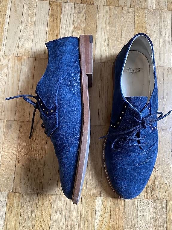 Scarpe da donna: Derbies Mr Moustache taille 37 paillettes bleues – Usato da Les Acacias venduto da iguillermin 3