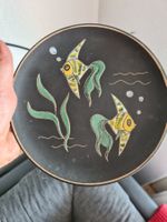 Ruscha Keramikteller, Handarbeit, Wanddeko mit Fischen, Top!