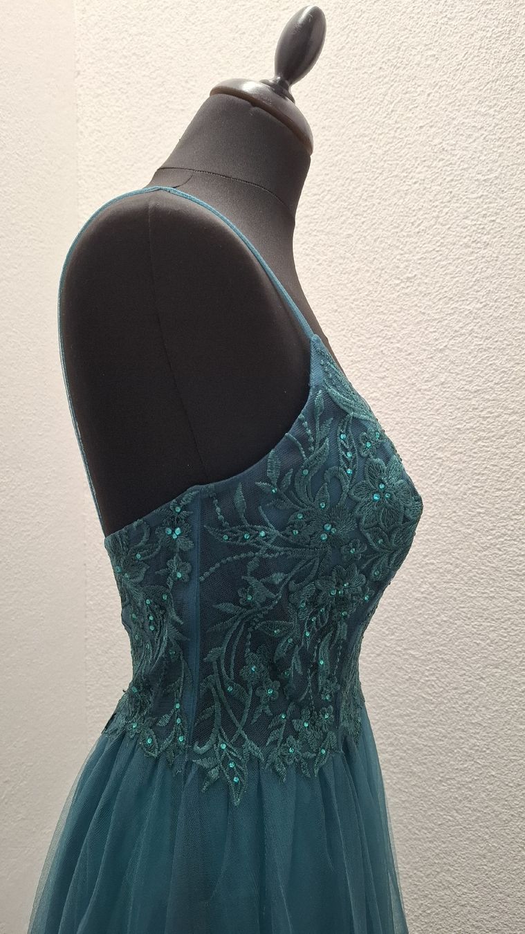 Kleider: Dunklegrünes Abendkleid, Grösse 36, neu! – Neu (gemäss Beschreibung) aus Uster von VMT. 3